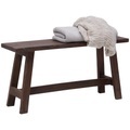 Landscape Sitzbank in holz braun , Ranch , Mahagoni , massiv , 90x45x25 cm , Natur,Echtholz , abwischbar , 002091000101