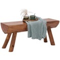Landscape Sitzbank in holz teakfarben , Kansas , Teakholz , massiv , 100x45x30 cm , Natur,Echtholz , 002091000201
