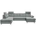 MID.YOU, MID.YOU Wohnlandschaft in textil hellgrau , Alba , 233 cm , 002220029604