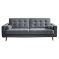 MID.YOU Schlafsofa in holzwerkstoff anthrazit , Fjord , 222x86x90 cm , Nachbildung , 002220030908