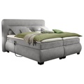 MID.YOU Boxspringbett 160/200 cm in schlammfarben , Evolution 3 , Textil , H2=mittel bis ca.80kg , 160 cm , Velours, Mikrofaser , Topper geteilt,Topper geteilt,Topper geteilt,Topper geteilt,Topper geteilt , 002220031702