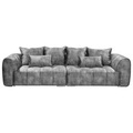 Livetastic Wohnlandschaft in mikrofaser grau , London , Textil , 316x90x112 cm , Mikrofaser,Mikrofaser , 002220041801