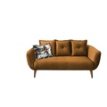 Livetastic 2,5-sitzer in velours gelb , Baggio , Holz, Textil , Buche, Fichte, Kiefer,Buche , massiv , Uni , 196x80-94x103 cm , lasiert,Velours,Mikrofaser,teilmassiv,Echtholz , Armteil links, Armteil rechts , 002310004627