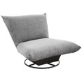 Livetastic Relaxsessel in textil blau, grau , Cremona , Uni , 100x78x96 cm , pulverbeschichtet,Bouclé , 002310005914