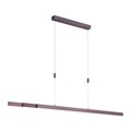 XXXLutz Led-hängeleuchte 179/5,5/100 cm , 2568-24 , Braun , Metall , 5.5x100x179 cm , glatt , 003467045801