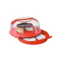 Homeware Kuchentransportbox kunststoff , M-804 , 19.5 cm , glänzend,glänzend , lebensmittelecht, Tragegriff , 0038870017