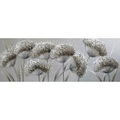 Monee Ölgemälde 150/55 cm , Bd20B210B-2A , Braun, Grau, weiss , Holz, Textil , Tanne , massiv , 150x55 cm , Natur,Leinwand,Echtholz , Keilrahmen , 0039450030