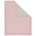 Patinio, Patinio Schmusedecke 80/100 cm , Strickdecke Sterne Rosa , Grau, Rosa , Textil , Stern , 80x100 cm , Double face, atmungsaktiv , 003969000201