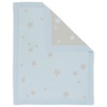 Patinio, Patinio Schmusedecke 80/100 cm , Strickdecke Sterne Blau , Grau, Hellblau , Textil , Stern , 80x100 cm , Double face, atmungsaktiv , 003969000202