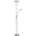 XXXLutz Led-stehleuchte , 40075 Pool , Nickelfarben , Glas , 182 cm , 003151039401