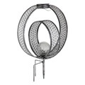 Solarleuchte Metall silber antik LED