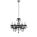 GLOBO CUIMBRA II Luster Chrom schwarz, Acrylkristalle, D:440, H:1280, exkl. 5xE14 40W