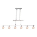 Hängeleuchte Olli Metall Nickel matt 6xE14 LED