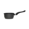 Homeware Profession., Homeware Profession. Stielkasserolle 1,1 l , Turin Saucepan Without Lid , Schwarz, Edelstahlfarben , Metall, Kunststoff , 1,1 l , 7.5 cm , glänzend, matt , hitzebeständige Griffe , 0068760181