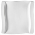Novel Speiseteller 26/26,5 cm , Swing , weiss , Keramik , Wellen , 26x26.5 cm , glänzend , 0075790009