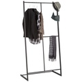 Carryhome Kleiderständer in schwarz , Linus , Metall , 80x160x40 cm , pulverbeschichtet , 007584000101