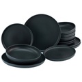 Creatable Tafelservice 12-teilig , UNO Black 22979 , Schwarz , Keramik , Uni , 36.5x34.5 cm , 007768036001