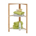Xora Badezimmerregal 38/80/38 cm , Heinrich , Naturfarben, weiss , Holz, Holzwerkstoff , Bambus , massiv , 38x80x38 cm , matt, lackiert,Echtholz, Nachbildung , 007968005101