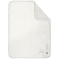 My Baby Lou Schmusedecke 75/100 cm , Bunny , Grau, Silberfarben, weiss , Textil , Tier , 75 cm , Flanell, Fleece , Einfassband, pflegeleicht, Double face , 007162001901