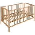 My Baby Lou, My Baby Lou Gitterbett katja 124,5/65/x cm , Katja -Best- , Naturfarben , Holz , Buche , 65x124.5 cm , lackiert,Echtholz , höhenverstellbar, Aufbauanleitung im Karton, Lattenrost inklusive , 008798000601