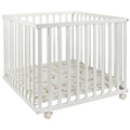 My Baby Lou, My Baby Lou Laufgitter 100/100/70 cm , Romeo , weiss , Holz , Buche , 100x70x100 cm , lackiert,Echtholz , höhenverstellbar , 008813005301