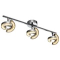 Novel Led-strahler , C50447-3l , Metall, Kunststoff , 11x48 cm , verchromt, lackiert , 008227081903