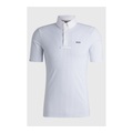 BOSS Equestrian Turniershirt Marty Herren - Pinstripes Niagara - Grösse Bekleidung Herren: L