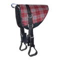 Waldhausen Bare-Back-Pad Reitkissen - grau/rot