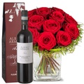 Fleurop.ch, Kleine Rosenperle mit Ripasso Albino Armani DOC (75cl)