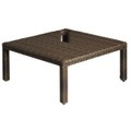 VEGA Tisch/Hocker Lika; 69.5x69.5x31 cm (LxBxH); Platte grau/braun, Gestell grau/braun; quadratisch