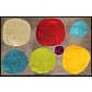 Salonloewe by Efia Broken Dots Sauberlaufmatte und Badteppich braun-bunt 175x115