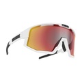 Bliz Sportbrille Fusion - Matt White - Smoke w Red Multi Cat 3