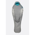 Rab Solar Ultra 2 Schlafsack Regular Damen grau Left Zipper 2022 Schlafsäcke