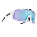 Bliz Sportbrille Vision - Matt White w Matt White Jawbone Smoke w Blue Multi