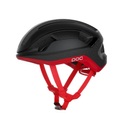 Poc Omne Lite - Fahrradhelm Uranium Black / Prismane Red Matt L (56 - 61 cm)