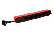 Max Hauri AG, MAX HAURI AG Steckdosenleiste, 5 x T13, 1 USB Typ A, 1 USB Typ C, rot und schwarz