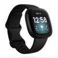 Fitbit, FITBIT Versa 3 - Smartwatch (Silikon, Schwarz)