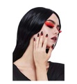 undefined, Smiffys - Set mit falschen Wimpern und falschen Nägeln - Rot und Schwarz