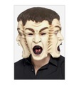Smiffys - Maske Vampire - Beige und Schwarz