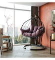undefined, Home - Double Swing Chair - Lila, Schwarz