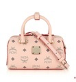 Mcm - Leder-Bowlingtasche Essential Boston - Rosa