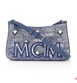 Mcm - Umhängetasche Vintage - Blau und Weiss