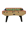 Jt2d loisirs, JT2D loisirs - Kickertisch Original - Hellbraun und Schwarz - Schwarz und Hellbraun