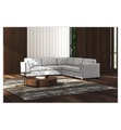 Florenzzi, Florenzzi - Ecksofa mit Rechtsseitiger Recamiere Frontini - Grau und Schwarz