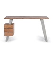 Giner Y Colomer - Schreibtisch 147 x 63 cm - Braun und Silber - Silber und Braun