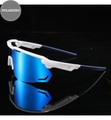 Santic - Polarisierte Outdoor-Sonnenbrille Pro Shun - Blau und Weiss