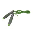 Tunturi - Digitales Springseil mit Zähler Schwarz mit Grün