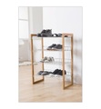 Compactor - Schuhregal Preppy - Hellbraun und Silber