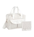 Naf Naf - Wickeltasche - Beige und Weiss - Weiss und Beige