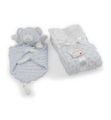 Naf Naf - Bettdecke & Kuscheltier Bear - 80 x 110 cm - Hellblau